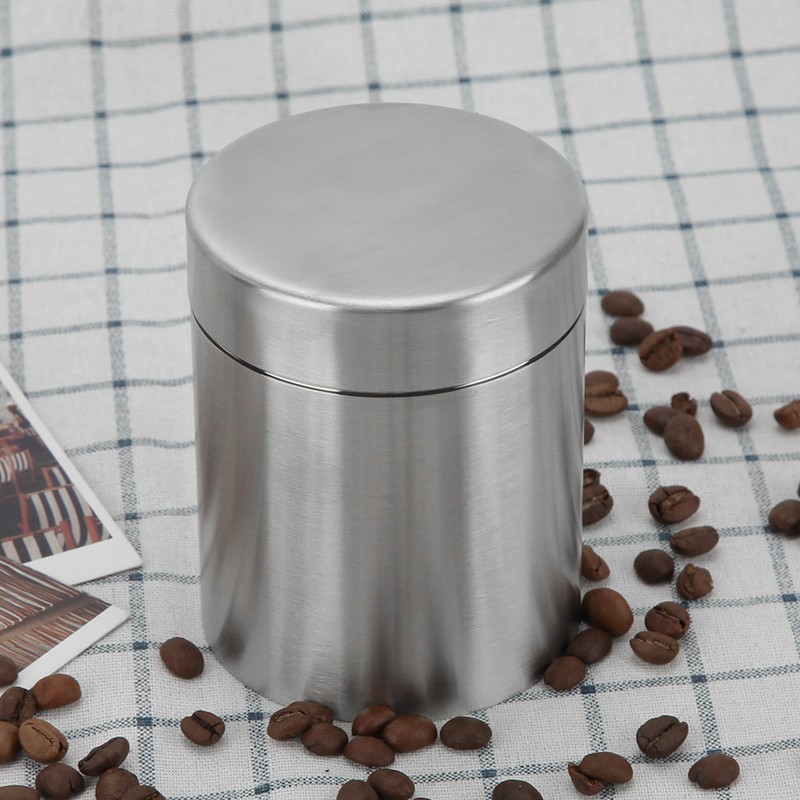 400ml Stainless Steel Tea Tin Can Home Kitchen Canisters for
