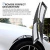Bawkars 2 PCS Wheel Eyebrow Protectors, Carbon Fiber Car Side