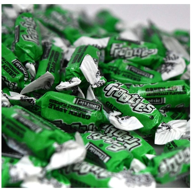 Frooties Green Apple Tootsie Roll Chewy Candy 360 Piece Count,