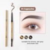 Lamela Double Sided Eyebrow Pencil with Brush, Brown and Transparent