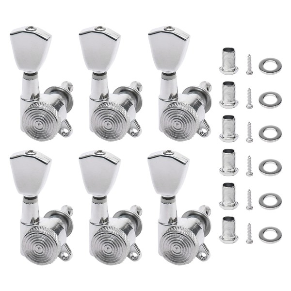 JIUWU 6L Full Closed Guitar String Tuning Pegs Tuner Machine