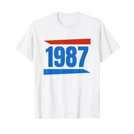 Birthday 1987 Vintage Tee Retro Style T-Shirt