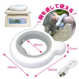 DOGPET Dog Leash Extendable Leash Long Leash for Small Dogs, Medium Dogs, Towing, LED Light, 6.6 ft (3 m), Suitable for Night Walks, Up to 66.1 lbs (30 kg), Yellow x Gray