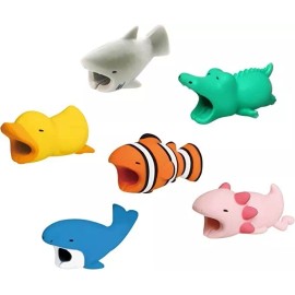 Alomia 6 Protectores De Cables Usb Bite Evita Cables Trozados