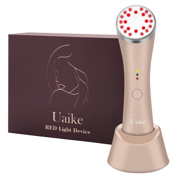 Red Light Therapy for Face - Uaike LED Red Light Therapy Device for face - Skin Tightening Machine for Anti Aging,Wrinkle Removal,Face Lift,Skin Rejuvenation - Face Massager Wand for Face
