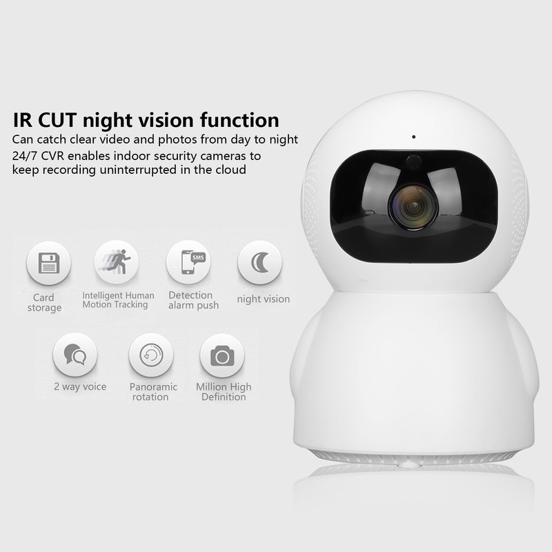 2K 3MP Smart Security Camera WIFI 360° Panoramic Night Vision