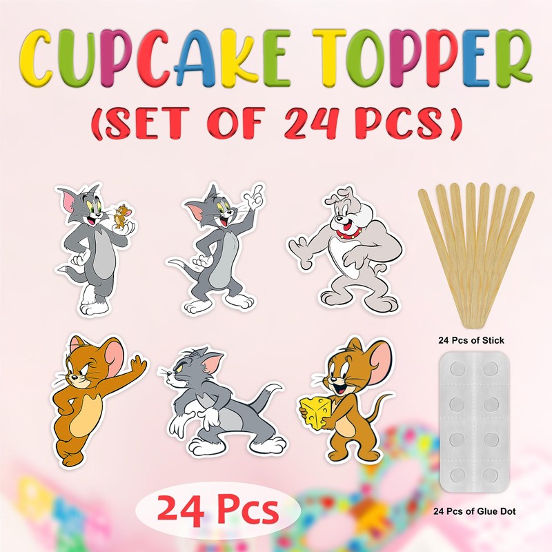 Seyal® Tom & Jery - Decoración para magdalenas