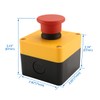 Baomain Red Sign Momentary Emergency Stop Weatherproof Push Button Switch