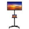 Yaheetech Rolling TV Stand for 23-60 inch Screens Mobile TV