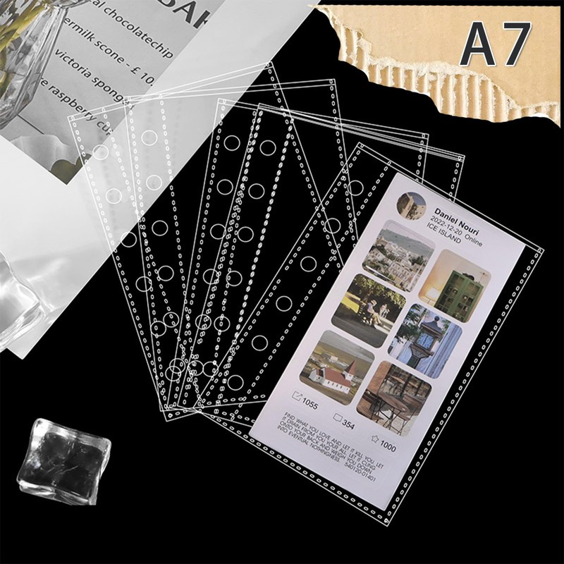 OKAWASI Sealing Notebook, Clear, Girls, Removable, A7