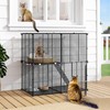 DWVO 2 Tier Indoor Cat Enclosure: DIY Cats Playpen Kitten