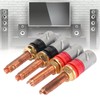 4pc Speaker Banana Plugs Connector Professional 4mm Pure Copper Heavy