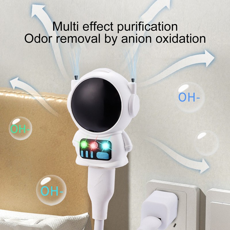 Air Purifier White Spaceman Shape Air Purification Negative Ion Purifier