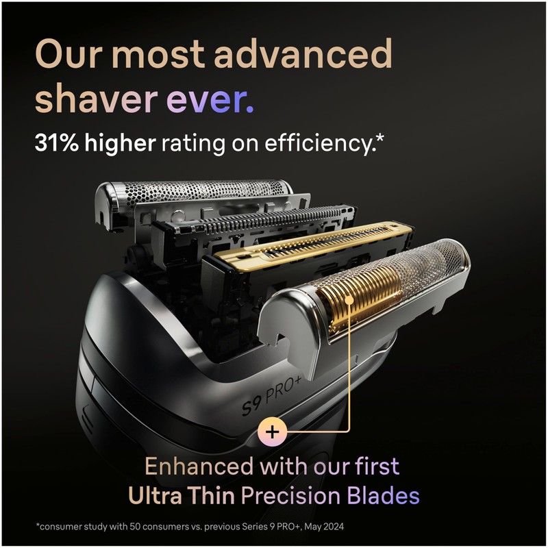 Series 9 Men's Electric Shaver Head ORIGINAL Replacement Blade, Silver