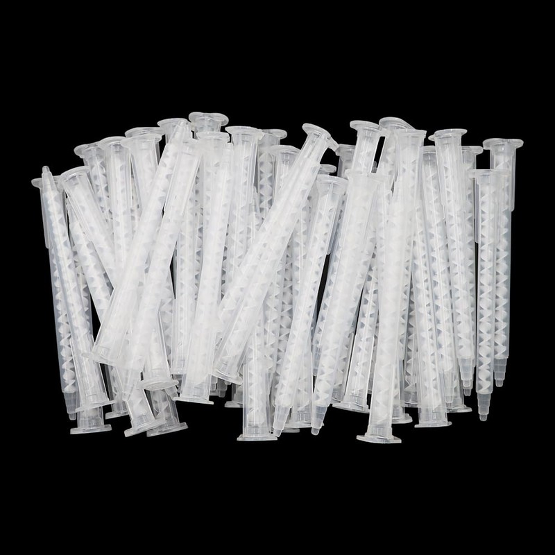 50Pieces Epoxy Mixing Nozzle Static Mixing Tube Mixing Nozzle for
