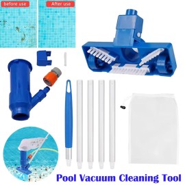 Unbranded Swimming Pool Spa Suction Vacuum Head Cleaner Cleaning Kit Pool Accessories Tool