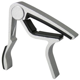 RockJam RJCAPO-CH Universal quick release trigger Guitar Capo for Acoustic Guitar Capo and Electric Guitar Capo Chrome