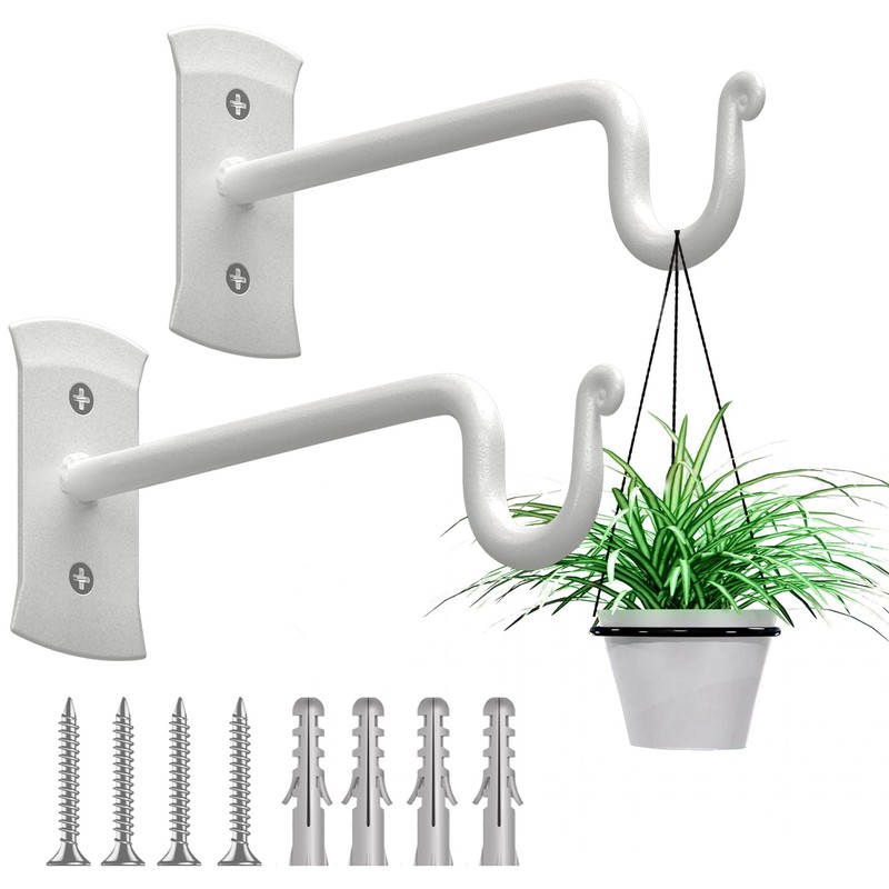 RTZEN Plant Hangers Outdoor or Indoor - Wrought Iron Metal