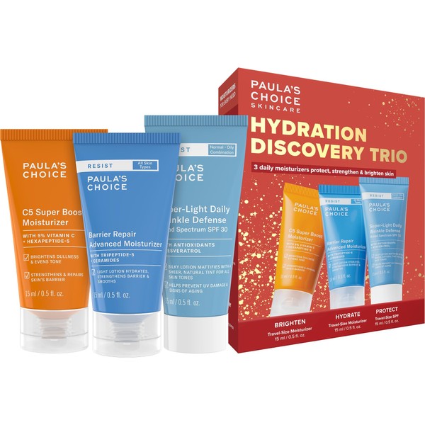 Paula’s Choice Hydration Trio Travel Essentials Mini Kit, Includes C5