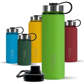 720°DGREE "noLimit" Stainless Steel Drinking Bottle 1200 ml, Leak-Proof, for Carbonated Drinks, BPA-Free, Thermos Flask, Insulated Flask with Screw Cap for Sports, Fitness, Outdoor + Free Sports Lid