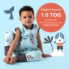 schlummersack Baby sleeping bag with feet, summer 1 tog thin,