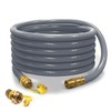 12FT 1/2" ID Natural Gas Hose with Quick Connect Fittings