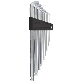 Kyoto Machine Tools (KTC) Ball Point L-Shaped Long Hex Wrench Set Below Neck Short Type 9 Piece Set HLDS2509