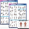 Dumbbell Workout Poster Set (2 Pack) - Workout Charts for