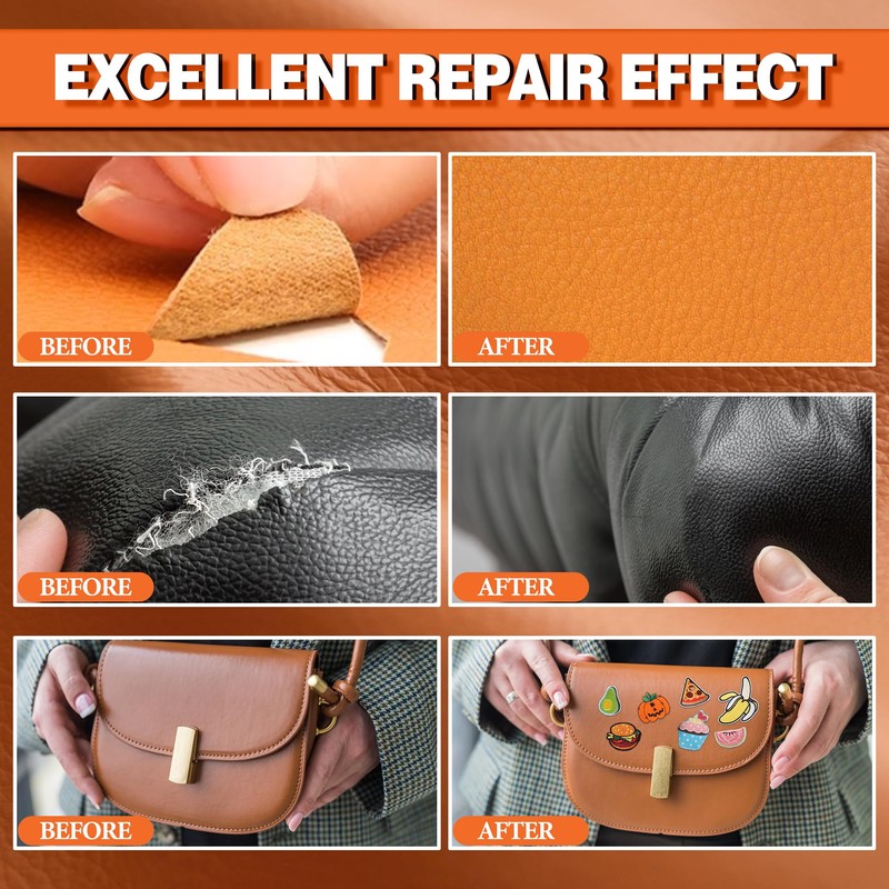 Leather Glue, 60ml Permanent Leather Glue Adhesive - High Strength