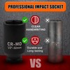 EGOFIX 1/2" Drive Deep Impact Socket, 22mm Socket, CR-MO, Metric,