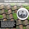 Weed Brush Wild Herb Brush, Wire Mower Head with Solid