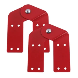 Attic Ladder Hinge for Ladder Pull Down System, Step Attic Folding Stairs Hardware Replacement Fit for Herringbone Ladder and Three-Fold Ladder Tie Rod Reinforce, Home Attic Ladder Parts (2 Pack)