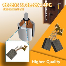 CB204 CB203 Carbon Brush Set for Makita 191953-5 191957-7 CB202 CB200 GA9020 Angle Grinder Carbon Brush Electric Motor Power Tool Part (4 pack)