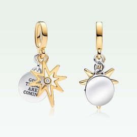 MSPOVOF Heart Christmas Animal Charms Bead for Bracelets and Necklaces, S925 Sterling Silver Charms for Birthday, Women’s Jewellery Gift, Cubic Zirconia