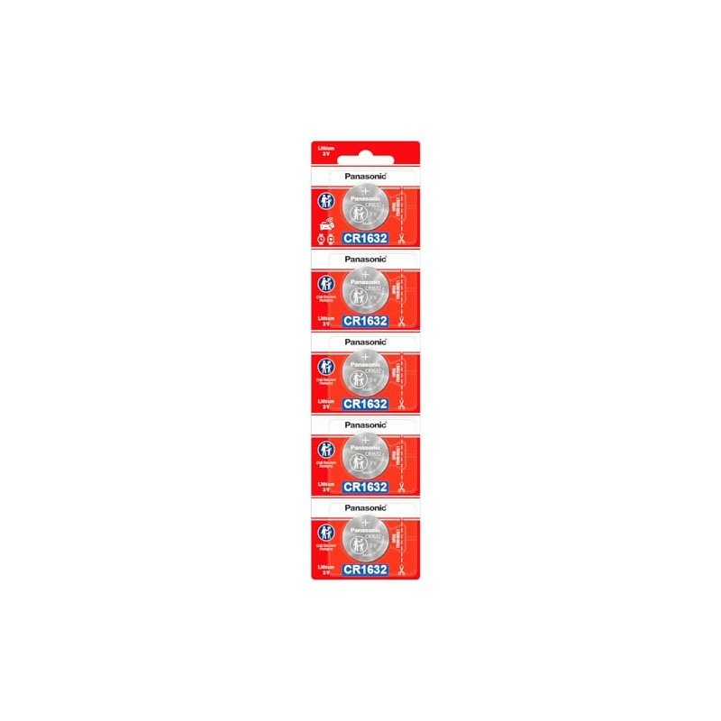 Panasonic Pila Tipo Moneda Modelo Cr-1632pm/5be, Rojo