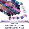 Star Paper Strips, 12 Styles Constellations Printed Origami Star Paper
