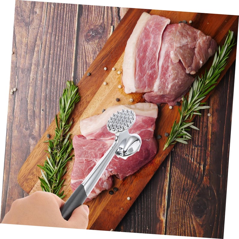 BIUDECO Heavy Duty Meat Tenderizer Mallet Zinc Alloy Meat Pounder