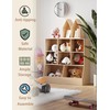 DINZI LVJ Toy Storage Organizer, Kids Bookshelf, Wood Toy Storage