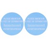2 Sets Warning Wall Sticker Public Places Warning Sign for