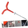 Totority 4Pcs Spiral Camping Stake Durable Ground Nails for Tents