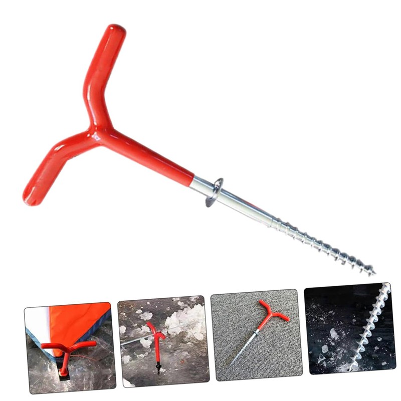 Totority 4Pcs Spiral Camping Stake Durable Ground Nails for Tents