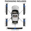YOSRTER Leather Door Sill Protector Stickers, Carbon Fiber Texture, Universal