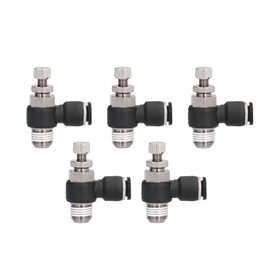L Type Right Angle Throttle Valve Quick Fitting Convenient Elbow Air Flow Control Valve10-02