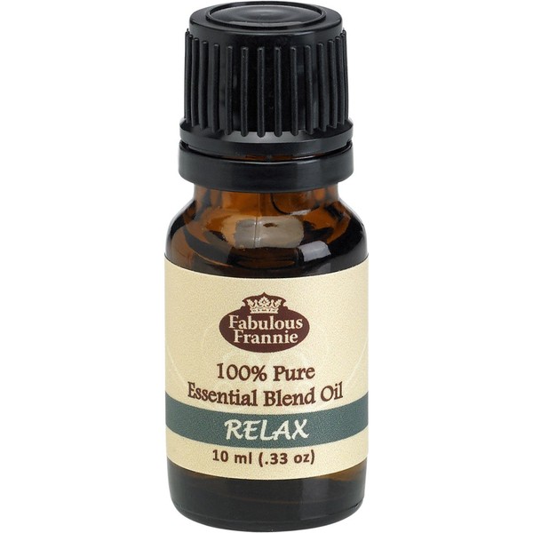 Relax Pure Essential Oil Blend 10mL Made with Lemon, Grapefruit, Patchouli and Peppermint by Fabulous Frannie