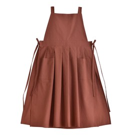 Giselle Women's H-Shaped Apron, Pocket, Nursery Teacher, Dress, Adult, Scandinavia, Cafe Apron, Mother's Day, Gardening, Salon, Work, TerraCotta/Terracotta