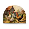 YETTASBIN Rooster Napkin Holder for Table, Acrylic Upright Non Slip