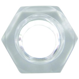 DAIDOHANT 10184714 Polycarbonate, Hexagonal Nut (Standard) M4 x Height B: 0.1 inches (3.2 mm) (Quantity: 8 pieces)