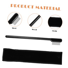 minkissy 5 Sets Eyelash Comb Lash Tools Metal Brow Eyelash Wands Brush Lash Comb Brush Brow Spoolie Brush Metal Spoolie Brush Metal Eyebrow Brush Cosmetic Woman Beauty Comb Steel Needle