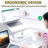 Laptop Stand for Desk, Laptop Stand with 360° Rotating Base,