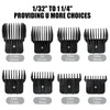 INGQI 8 Pack Black Clipper Guards for Andis T Outliner,